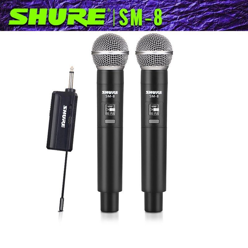 micro không dây cao cấp,shuer/SM-8 microphone wireless,micro hát karaoke không dây,Chống Nhiễu Sóng, Chống Hú Rít Cực Tốt, Hút Âm Tốt, Cho Độ Nhạy Cao - Âm Thanh Trung Thực Mượt Mà