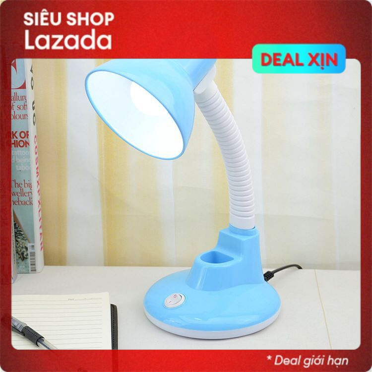 [VOUCHER 15%] Đèn học để bàn cắm điện có giá để bút bảo vệ mắt chống cận cho học sinh MY HOME DN030