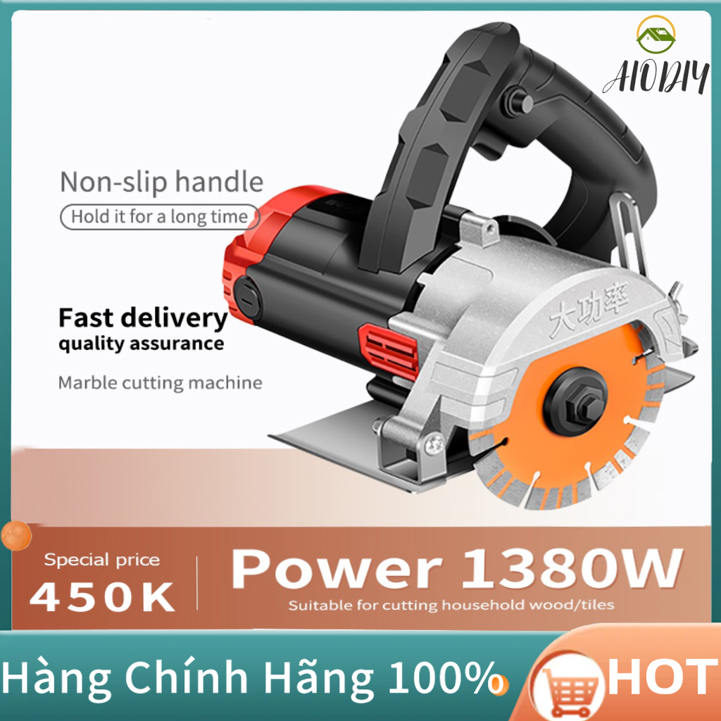 Máy Cắt Gạch Gỗ Cầm Tay Đa Năng Máy Cắt Đa Năng Công Suất 1380W Tặng Kèm Lưỡi Dao