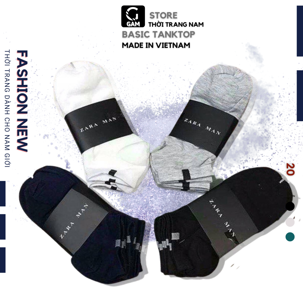 [ 2] Vớ/ Tất ZARA Nam conton 100%