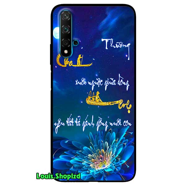 Ốp lưng dành cho huawei nova 5t mẫu thư pháp cha mẹ