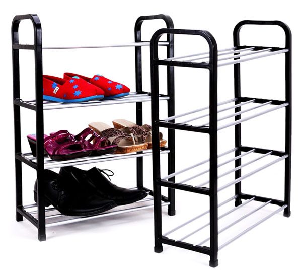 -kệ để giày dép 4 tầng nhựa tiện dụng - kệ giày dép thong minh 4 tầng đa năng