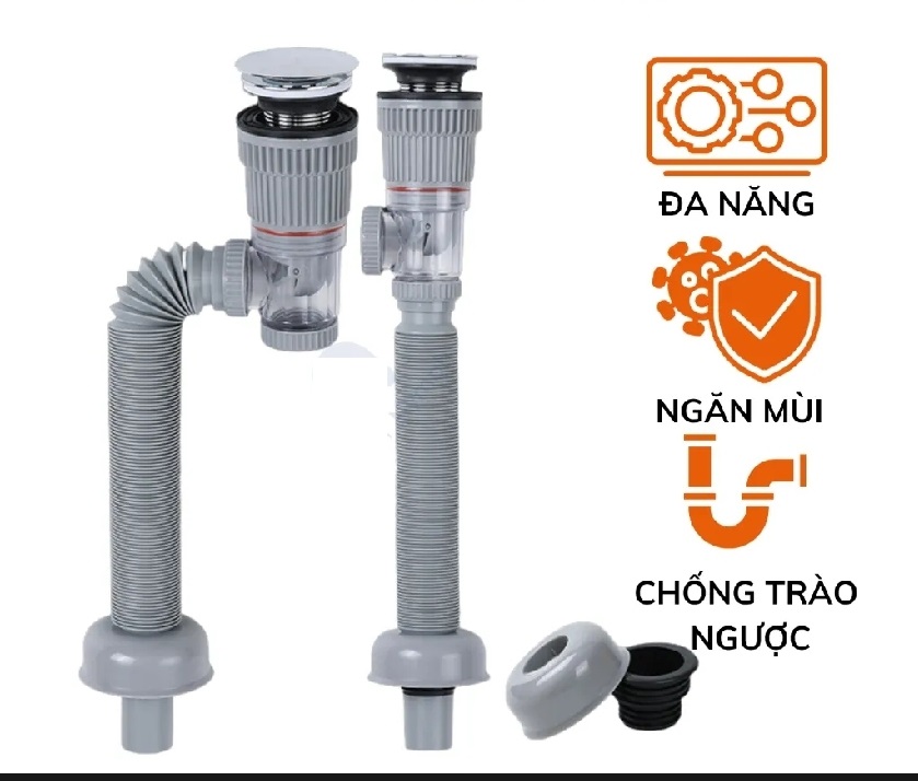( Hàng tốt chống hôi) Xả NÚT NHẤN nhựa bồn lavabo rửa mặt