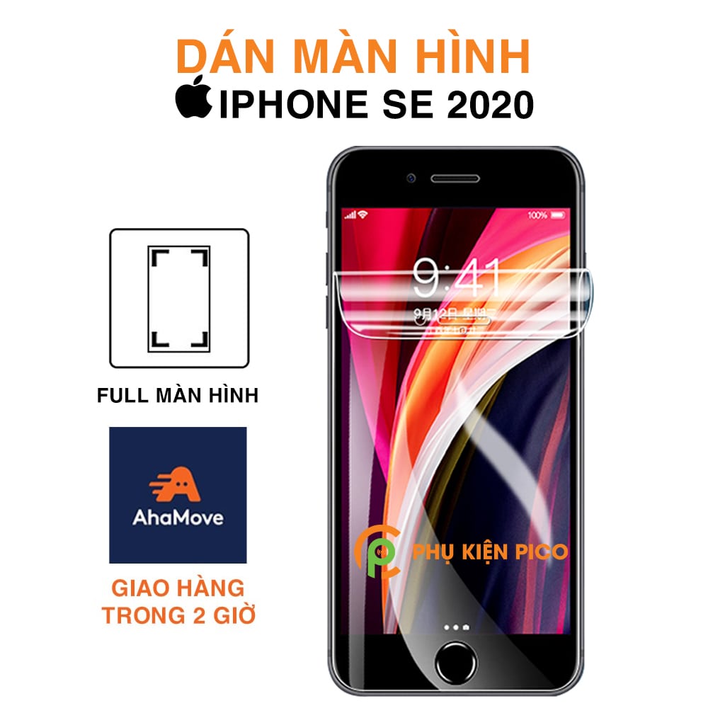 Dán màn hình Iphone SE 2020, Iphone 6, Iphone 6s, Iphone 7, Iphone 8 full màn dẻo trong suốt PPF tự phục hồi vết xước