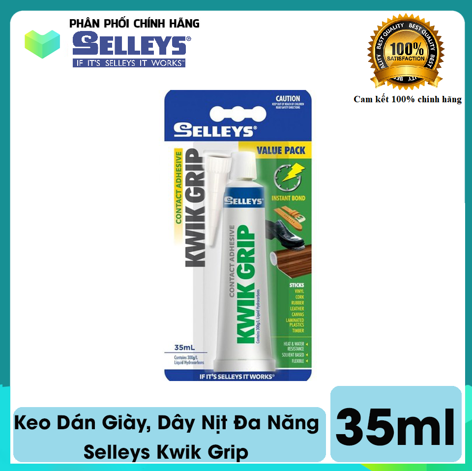 Keo Dán Giày, Dây Nịt Đa Năng Selleys Kwik Grip 35ml