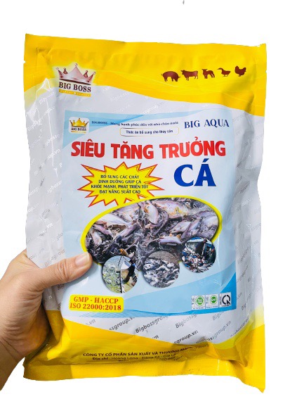 Siêu tăng trưởng cá, giúp cá nhanh lớn rút ngắn thời gian nuôi, cá khỏe mạnh