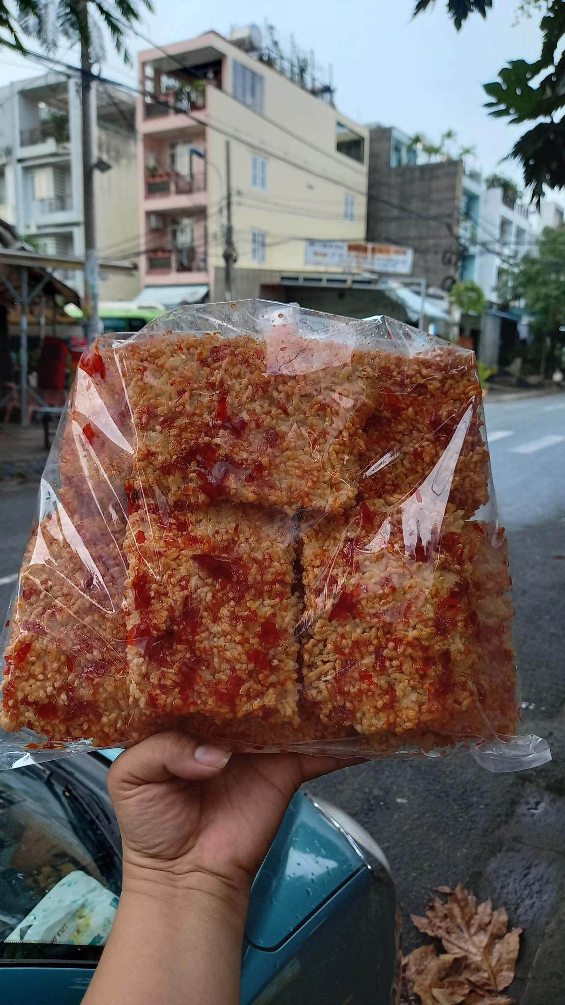 Cơm cháy mắm ớt - siêu hít hà - gói 500gram - ăn vặt thư thư