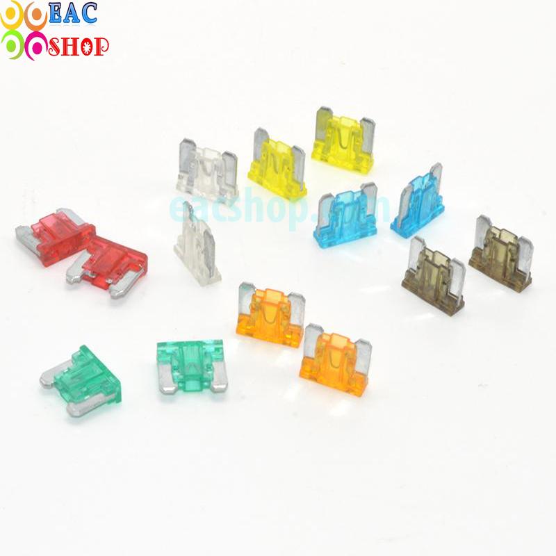 Bộ 14 cái cầu chì dùng trong xe Oto/Xe máy cỡ size Mini dài 10x11mm (Loại 5A/7.5A/10A/15A/20A/25A/30A) - hàng chất lượng cao , thiết bị eac