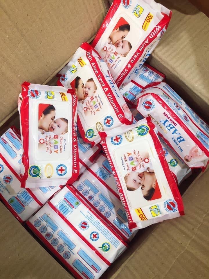 4 Gói khăn giấy ướt Baby cho bé - tkvt4