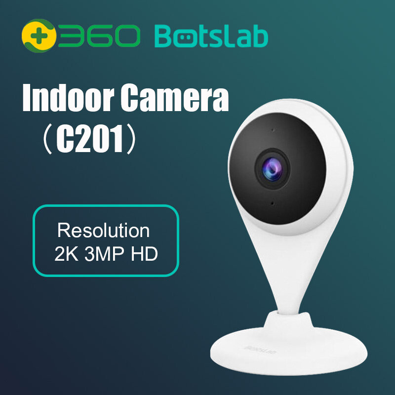 Camera quan sát Qihoo 360 C201 Độ phân giải 2K (2304x1296P), Góc nhìn 130 độ, App Botslab - Hàng chính hãng