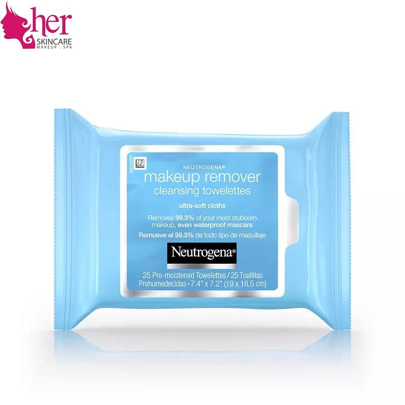 Bông tẩy trang Neutrogena Makeup Remover Cleansing Towelettes (HerSkincare)
