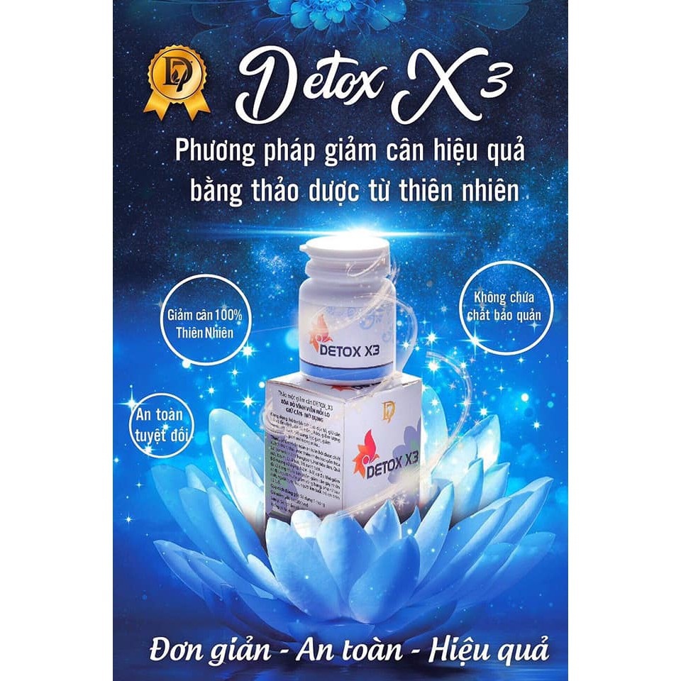 [HCM]Viên Uống Giảm Cân Detox X3 Mộc Linh Giúp Giảm Mỡ Bụng Hiệu Quả- Shop Xinh Xinh
