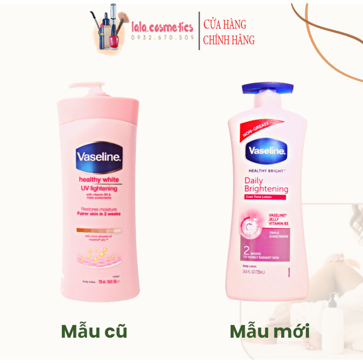 Mẫu mới Dưỡng Thể Vaseline 725ml