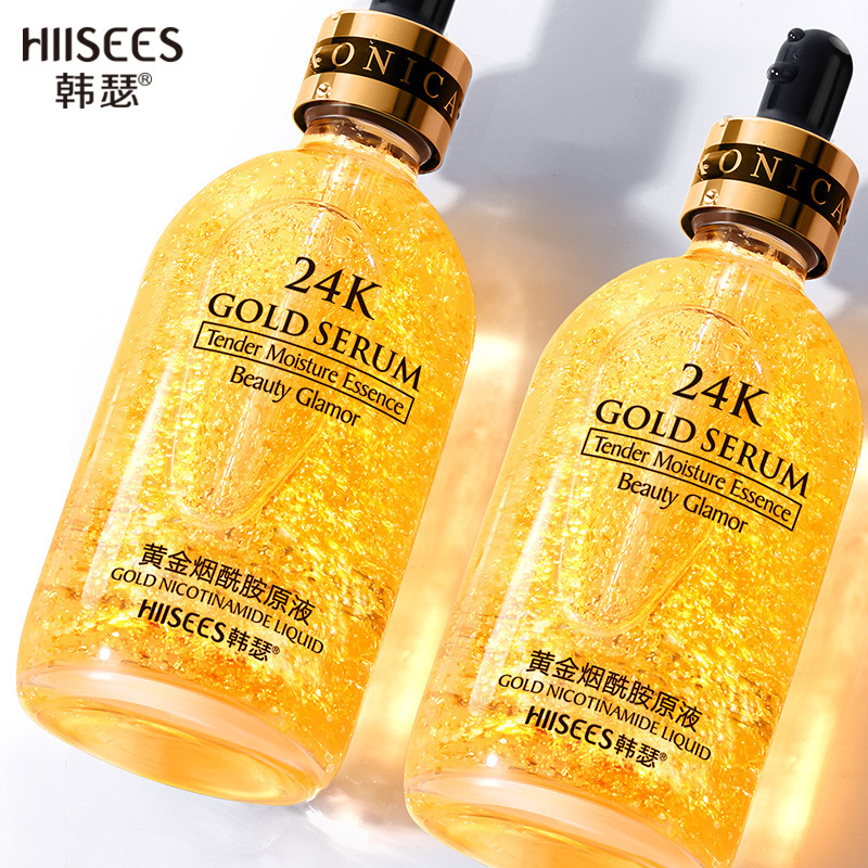 Serum tinh chất vàng 24k, thấm thấu nhanh, giảm thâm, mờ nám, cung cấp đủ độ ẩm cho da giúp da mềm mịn, trắng sáng