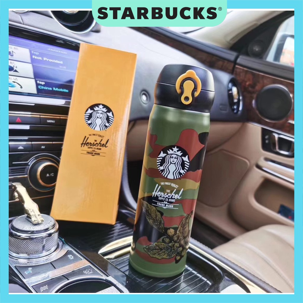 Bình giữ nhiệt Starbucks x Thermos X Herschel Combined Limited Edition/Size Grande/ Dung tích 500ml