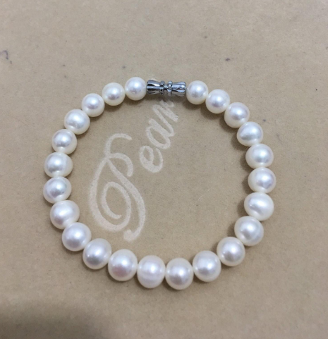 Vòng Tay Ngọc Trai Nuôi Phú Quốc Hàng Đẹp Y Hình 100% Đẹp Mê Ly ( hình chụp thật )