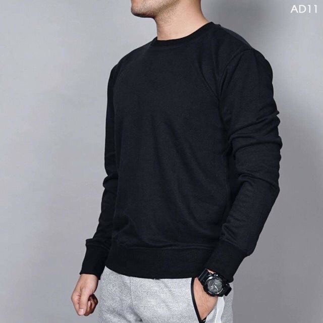 [HCM]Áo Thun Tay Dài Nam Nữ Unisex Sweater -  Áo Thun Nỉ Thời Trang Nam Nữ Bắt Trent Thu Đông