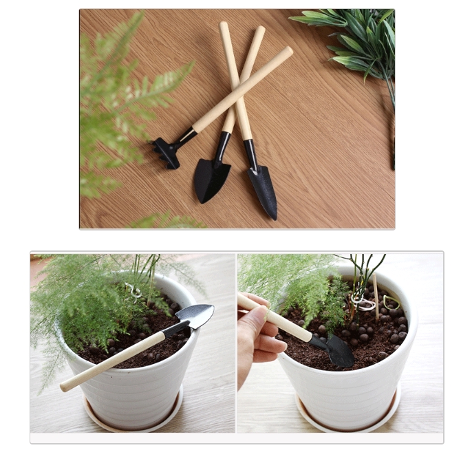 Siêu rẻ Bộ cuốc xẻng cào làm vườn mini. bộ dụng cụ làm vườn mini chăn sóc cây cảnh, dụng cụ làm vườn mini