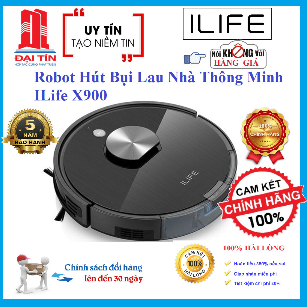 Robot hút bụi lau nhà ilife x900