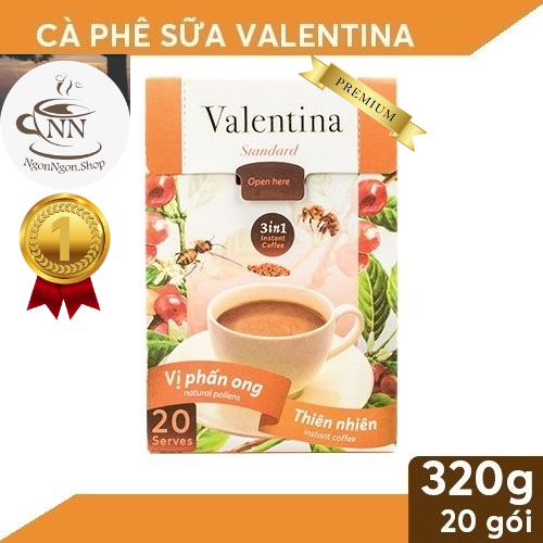 Cà phê sữa vị phấn ong valentina 320g honee coffee - ngon ngon cà phê