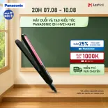 [Thu thập voucher 10% tối đa 150k]Máy Duỗi và Tạo Kiểu Tóc Panasonic EH-HV21-K645 - Bản Là Trượt Keratin Và Dầu Dừa Phân Bổ Nhiệt Đều - Tạo Kiểu Nhanh Chóng – Bảo Hành Chính Hãng 12 tháng