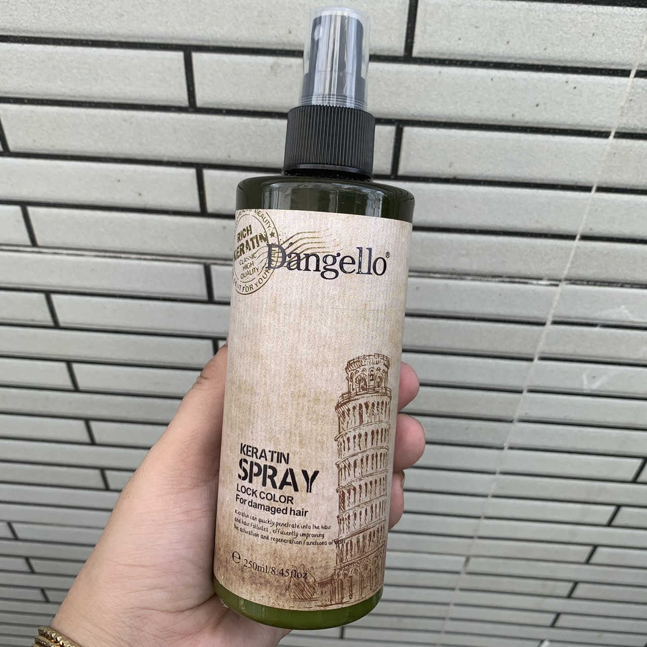 Xịt dưỡng tóc siêu mềm mượt dangello keratin spray 250ml