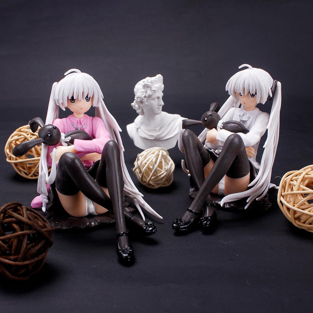 Mô hình nhân vật anime sora kasugano ôm thỏ con đáng yêu - cao 10cm
