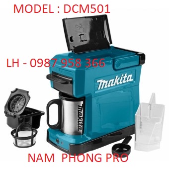 Máy pha cà phê dùng pin makita dcm501z