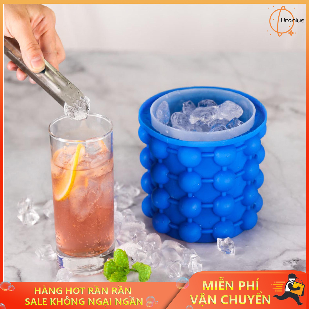 Khay đựng đá tủ lạnh, Hộp làm đá tủ lạnh, Hộp làm đá hình trụ siêu tiện ích giúp tiết kiệm tối đa không gian trong tủ lạnh của bạn. GIẢM GIÁ CỰC SỐC HÔM NAY