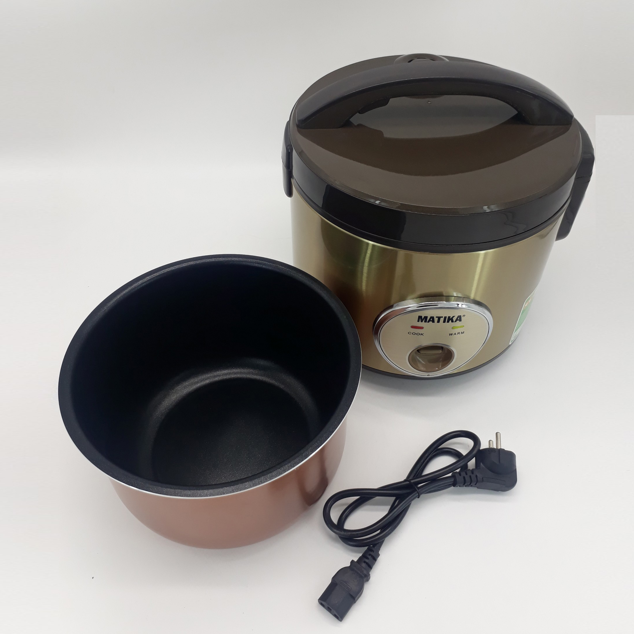 Nồi cơm điện matika mtk-rc1875 sang trọng, nấu siêu nhanh
