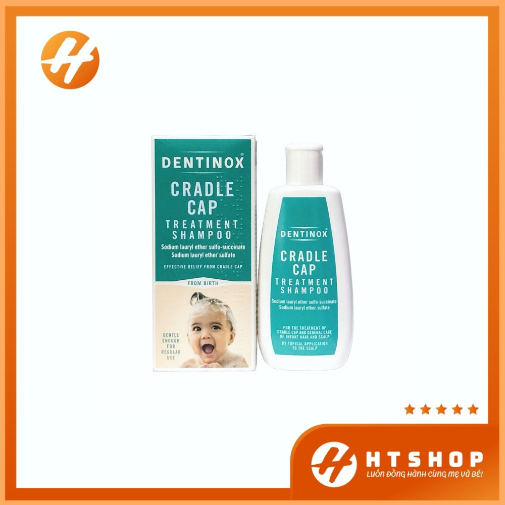 Dầu gội ngừa cứt trâu dentinox dành cho trẻ từ 0 đến 4 tuổi chai 125ml - uk