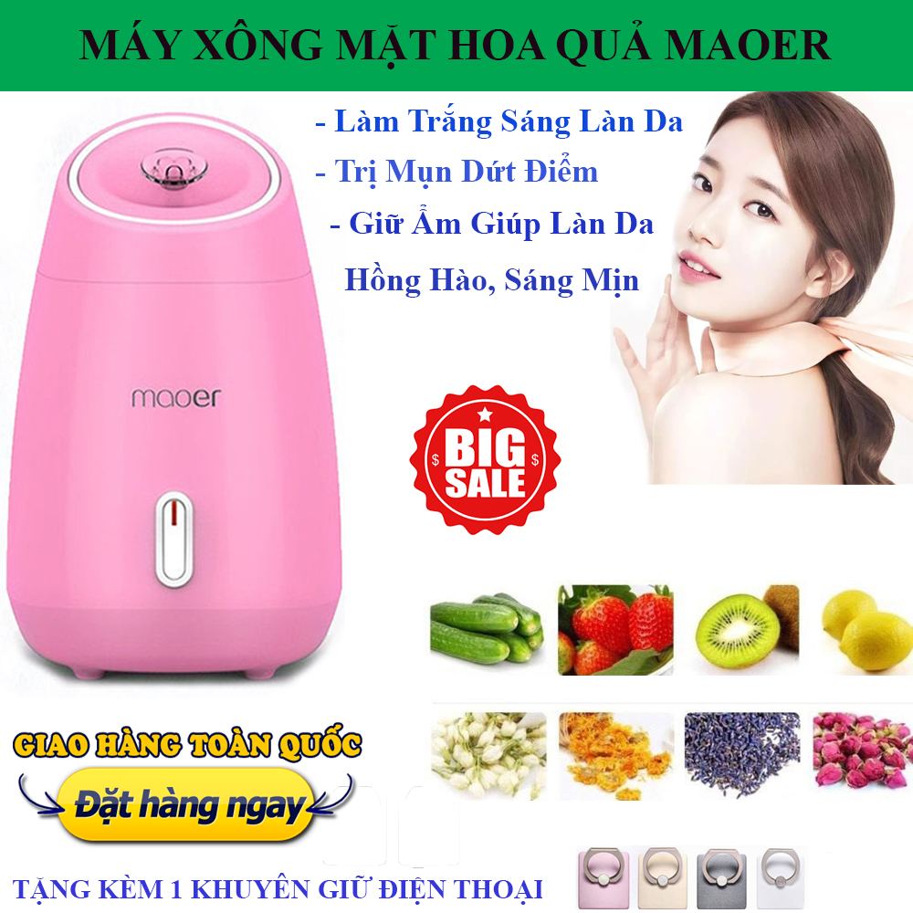 Máy Xông Hơi Mặt Hoa Quả Maoer , Máy Xông Mặt, Máy Xông Hơi Mặt Thảo Dược. Giúp Làm Sạch Da, Ngăn Ngừa Mụn, Se khít lỗ chân lông, điều tiết bã nhờn, kích thích tuần hoàn máu . Da trắng mịn , đẹp tự nhiên.