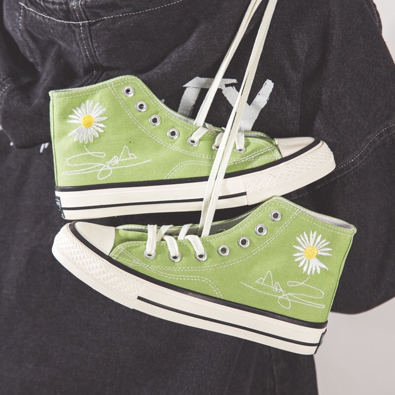 ▼✷♀  Giày CV Hoa Cúc Cổ Cao Full Box