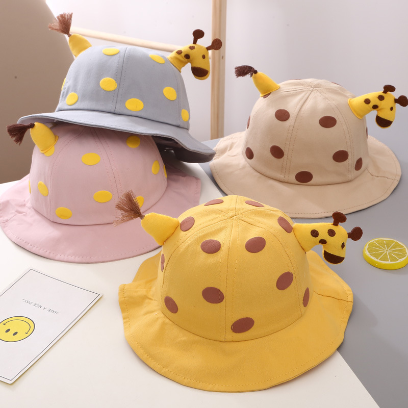 Mũ vành tròn hươu cao cổ 3d siêu đẹp cho bé 6 tháng - 2,5 tuổi