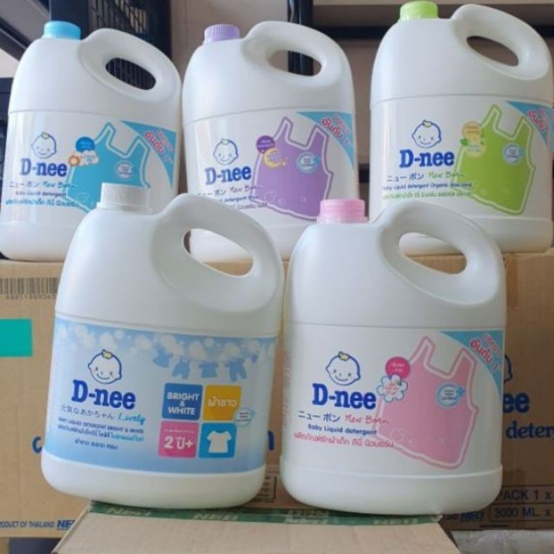 Nước giặt dnee thái lan chính hãng can 3000ml - mẫu 2023