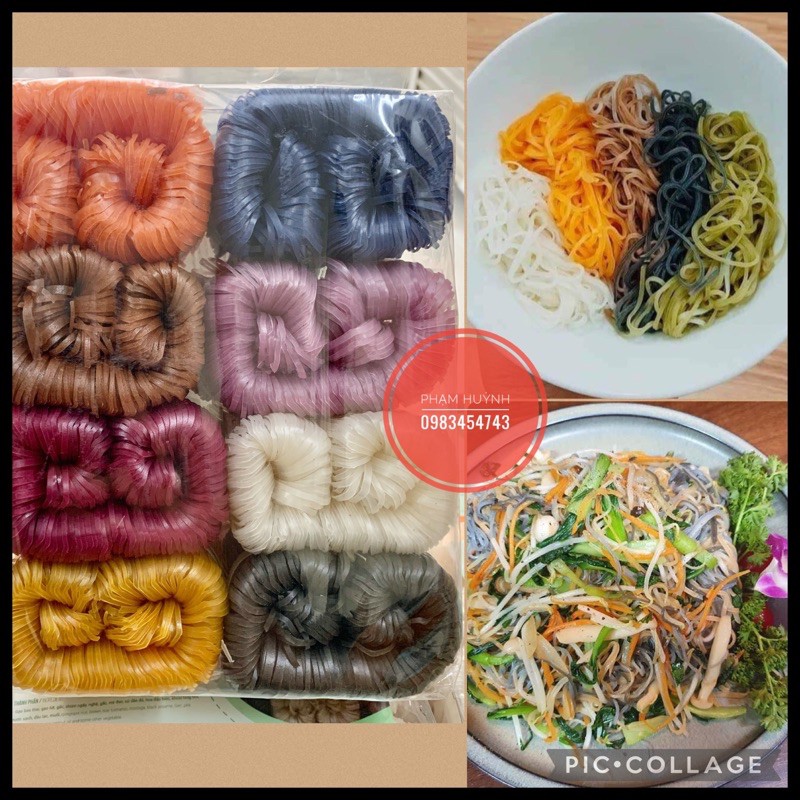1kg mỳ chũ rau củ bắc giang ankly xanh gói 8 vắt 8 vị , mì gạo chũ rau củ