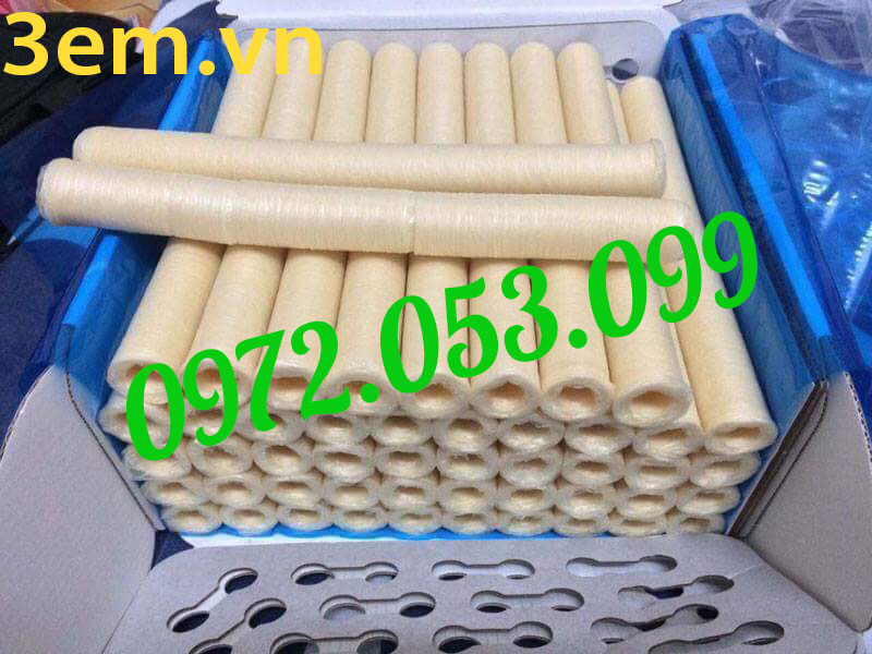  1 Ống vỏ collagen làm lạp xưởng xúc xích nhiều size hàng Viscofan mã NDX  1 ống vỏ dài 15,24m  