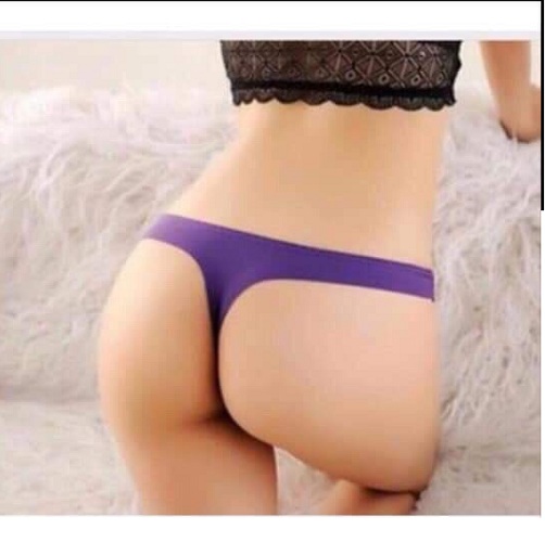Quần lót nữ trơn thun lạnh cao cấp không viền, Quần Lọt Khe NO009