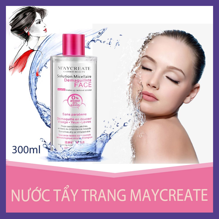 [HCM]MAYCREATE Nước Tẩy Trang Nước Tẩy Trang Không Cồn Nước Tẩy Trang Được Ưa Chuộng Nhất 2021 Open Store