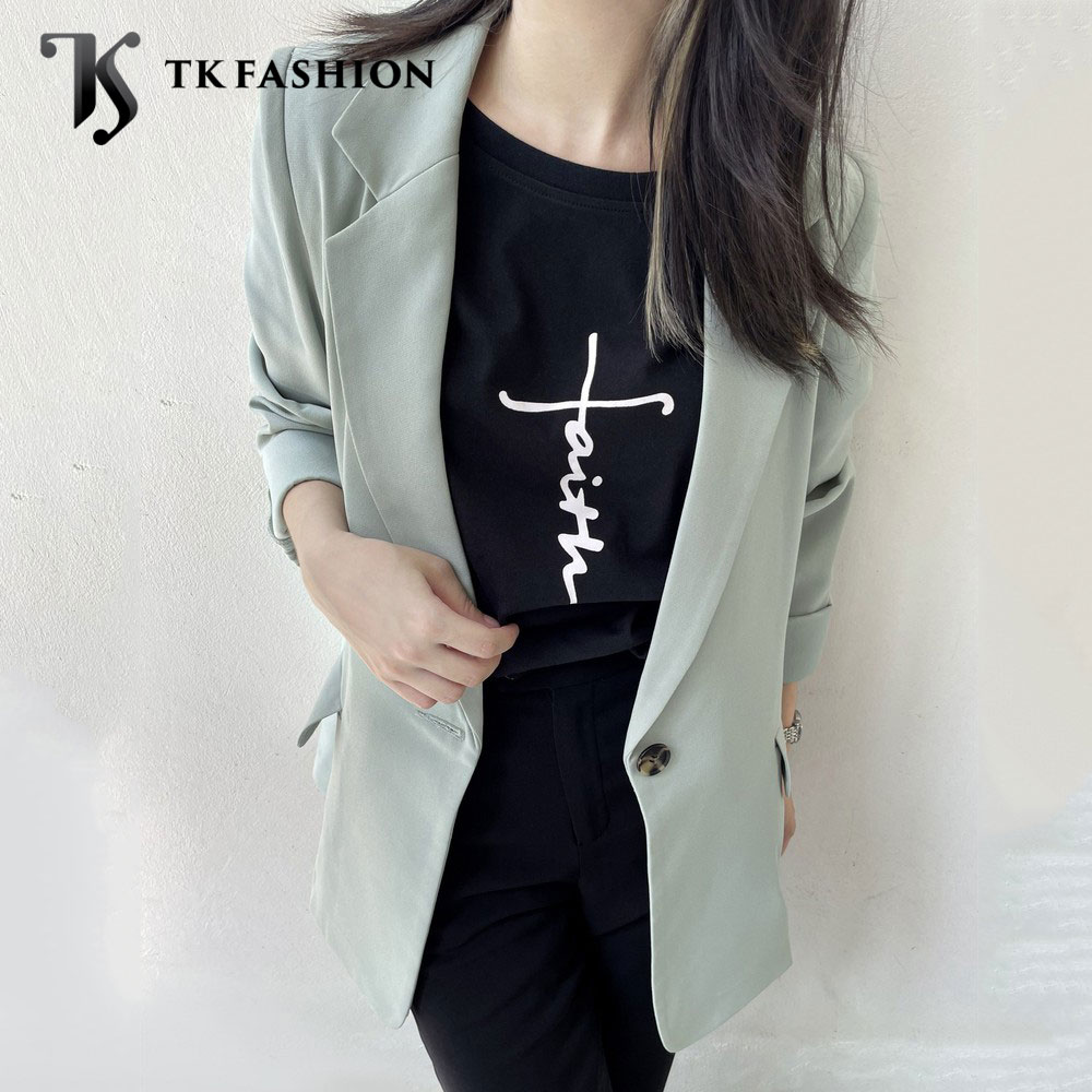 Áo khoác vest nữ dáng blazer thiết kế phong cách hàn quốc trẻ trung, áo vest nữ công sở, hàng thiết kế cao cấp TK FASHION - VK242
