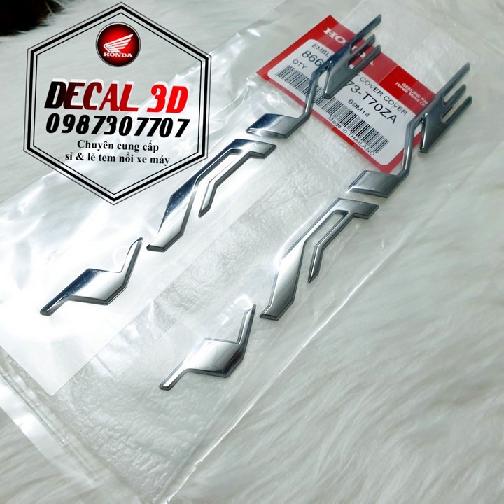 Tem chữ nổi wave 125i thái lan  Honda