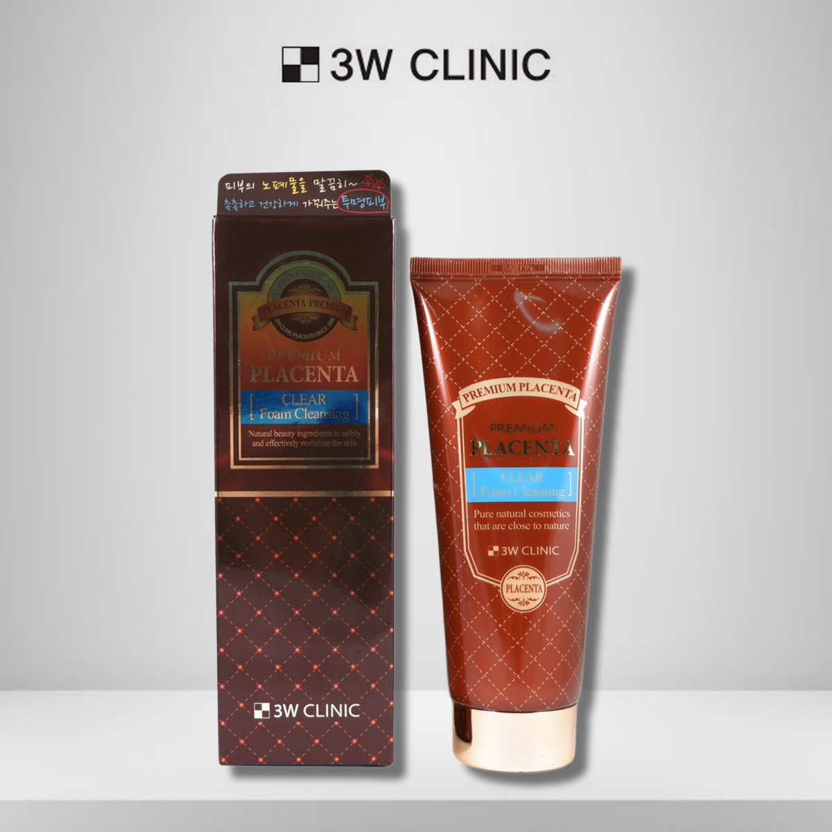 Sữa rửa mặt 3W CLINIC Foam Cleansing chiết xuất thành phần tự nhiên 100ML
