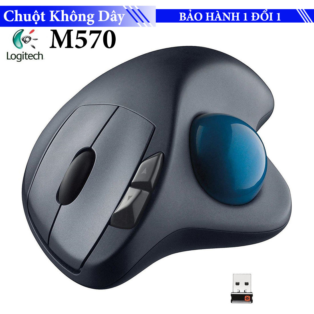 Chuột laser không dây Logitech Trackball M570