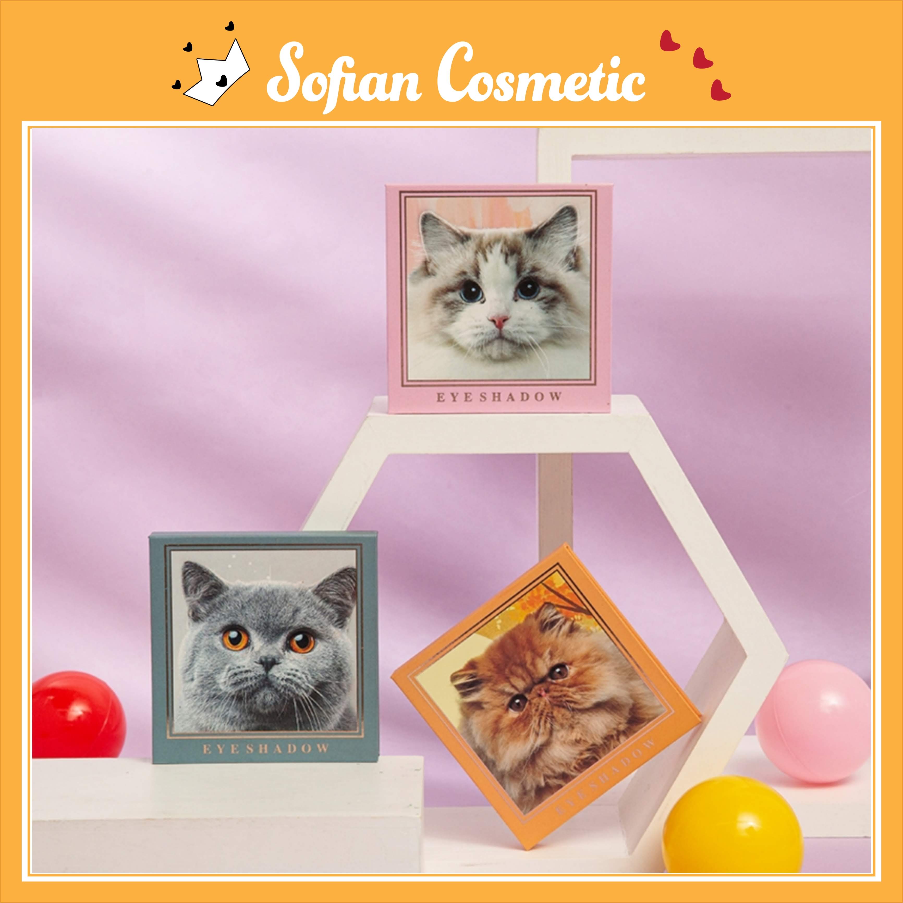 MACK ANDY - Bảng phấn mắt mèo nội địa Trung Mack Andy Kitty 9 màu Cat Eye Shadow nhũ lì, chống nước, lâu trôi - Sofian Cosmetic