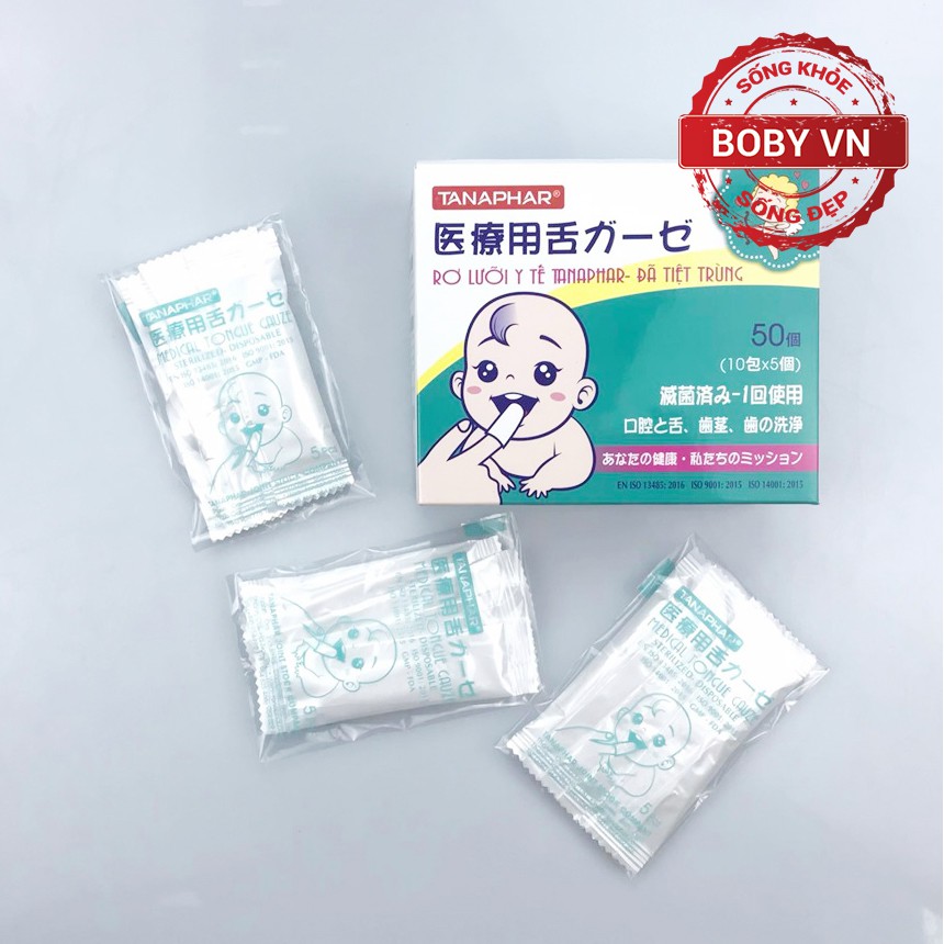 Gạc Rơ Lưỡi Trẻ Em Tanaphar Đã Tiệt Trùng