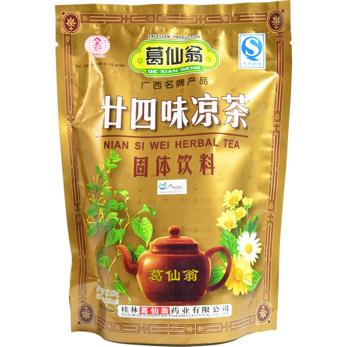 [HCM]Trà thảo mộc hoà tan 24 vị Nian Si Wei 160g Hàng Trung xuất Âu