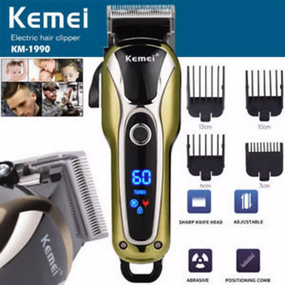 Tông Đơ Cắt Tóc Không Dây Chuyên Nghiệp Kemei KM-1990 ..Tông Đơ Cắt Tóc Không Dây Chuyên Nghiệp Kemei KM-1990Nơi bán Tông Đơ Cắt Tóc Chuyên Nghiệp Kemei 1990 giá rẻ Tông Đơ Cắt Tóc Kemei 1990 Sạc Pin Cao Cấp Lưỡi Sắt Với