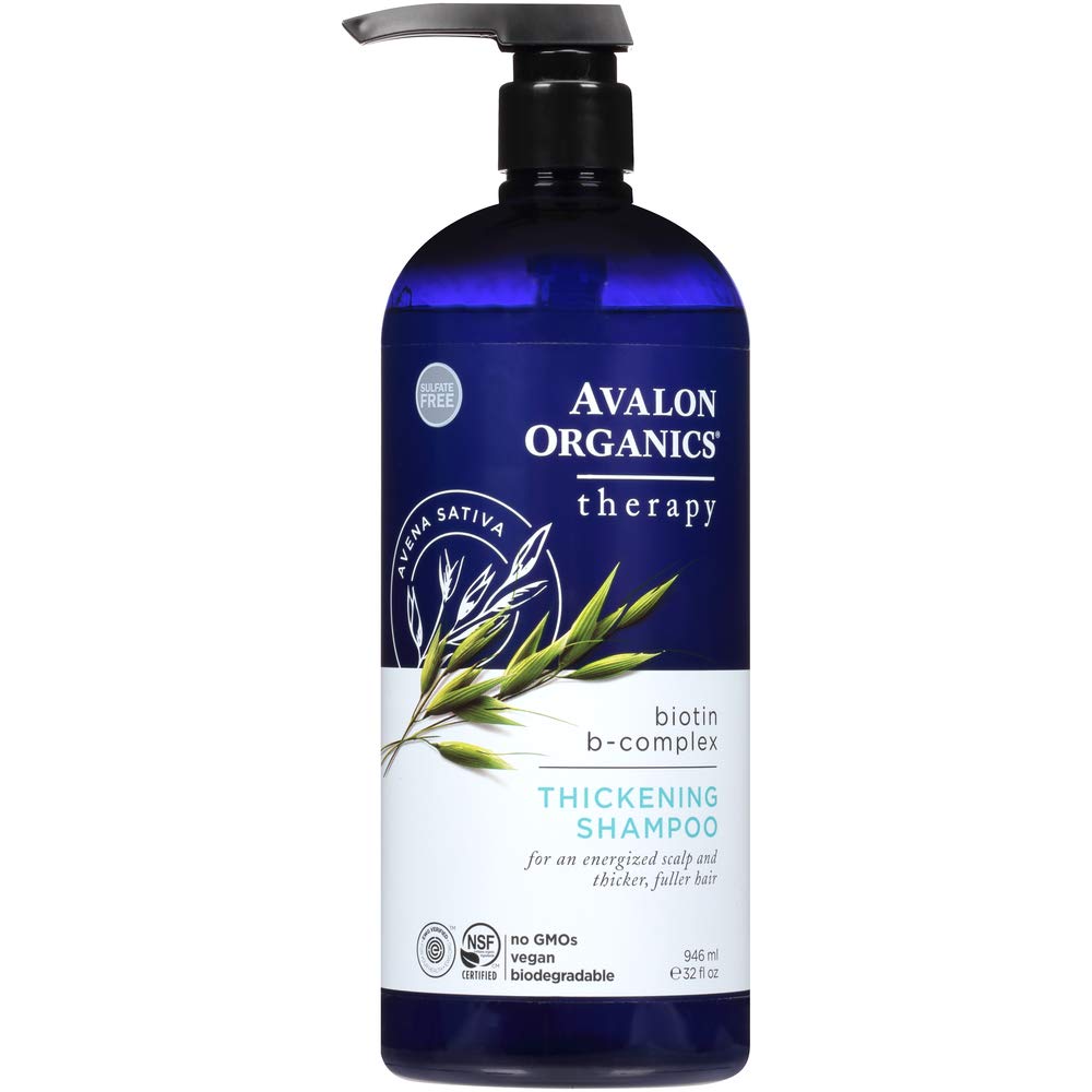 Dầu gội đầu thiên nhiên giúp dày tóc Avalon Organics Biotin B-Complex Thickening Shampoo 946ml (Mỹ)