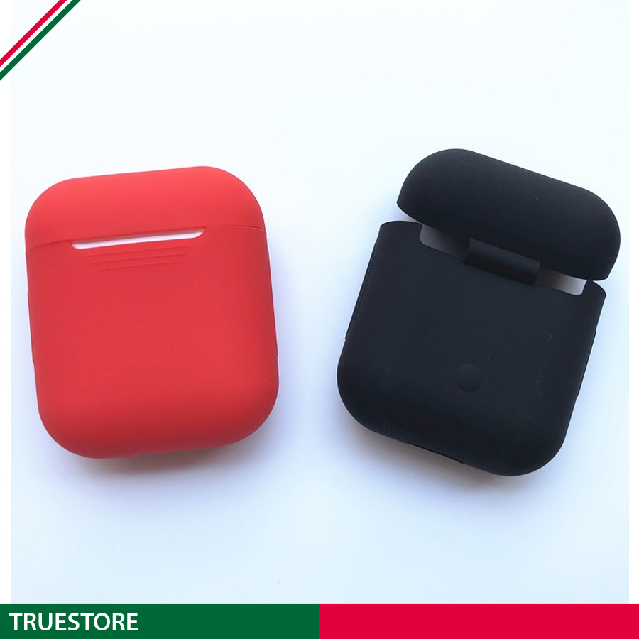 Case Silicon - Vỏ bao Airpods 2 AirPod 1 đựng tai nghe không dây tặng kèm móc đeo 5.0 - Giao ngẫu nhiên màu