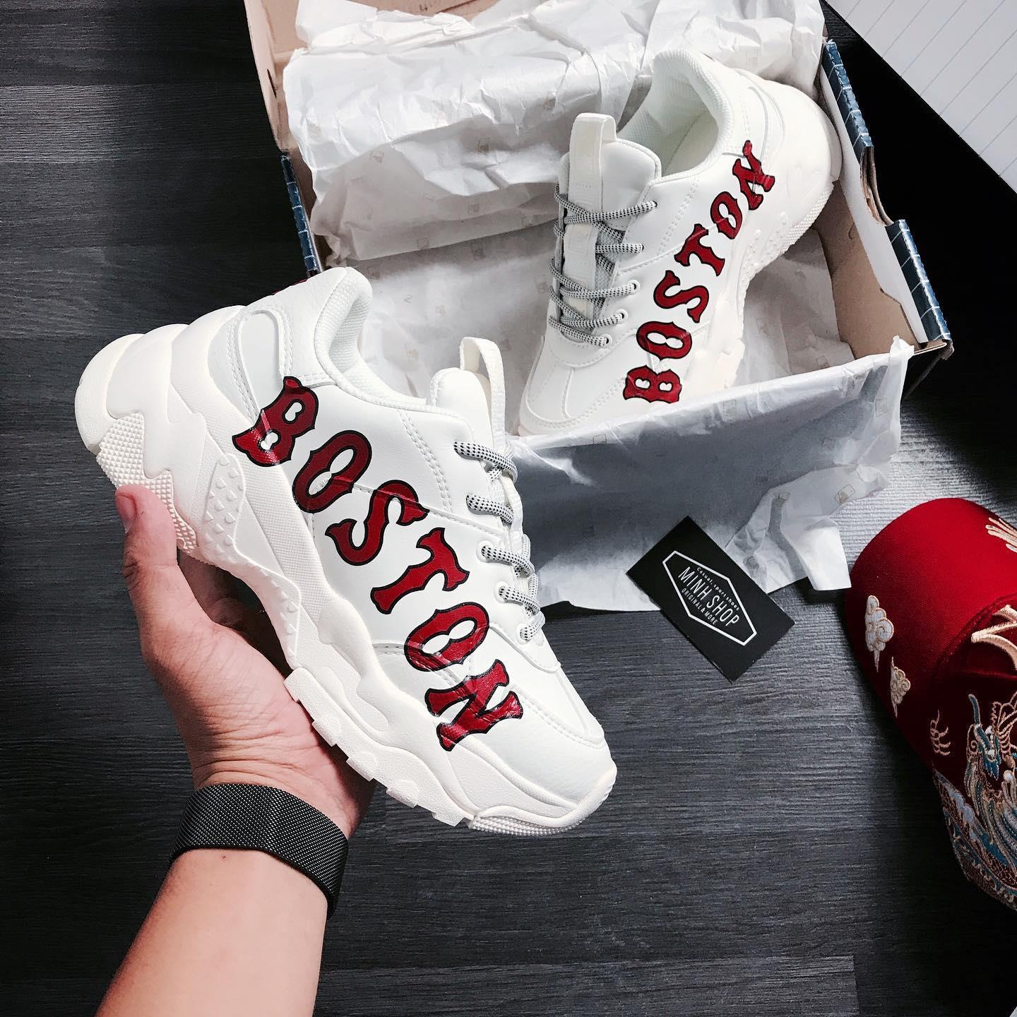 Giày SNEAKER MLB Newyork Yankees BOSTON Trắng Hót Nhất Năm 2020